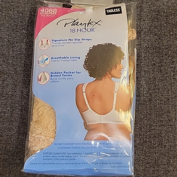 Playtex 18Hour Wireless Breatable Comfort Bra Size 38DDD NWT - Picture 2 of 7